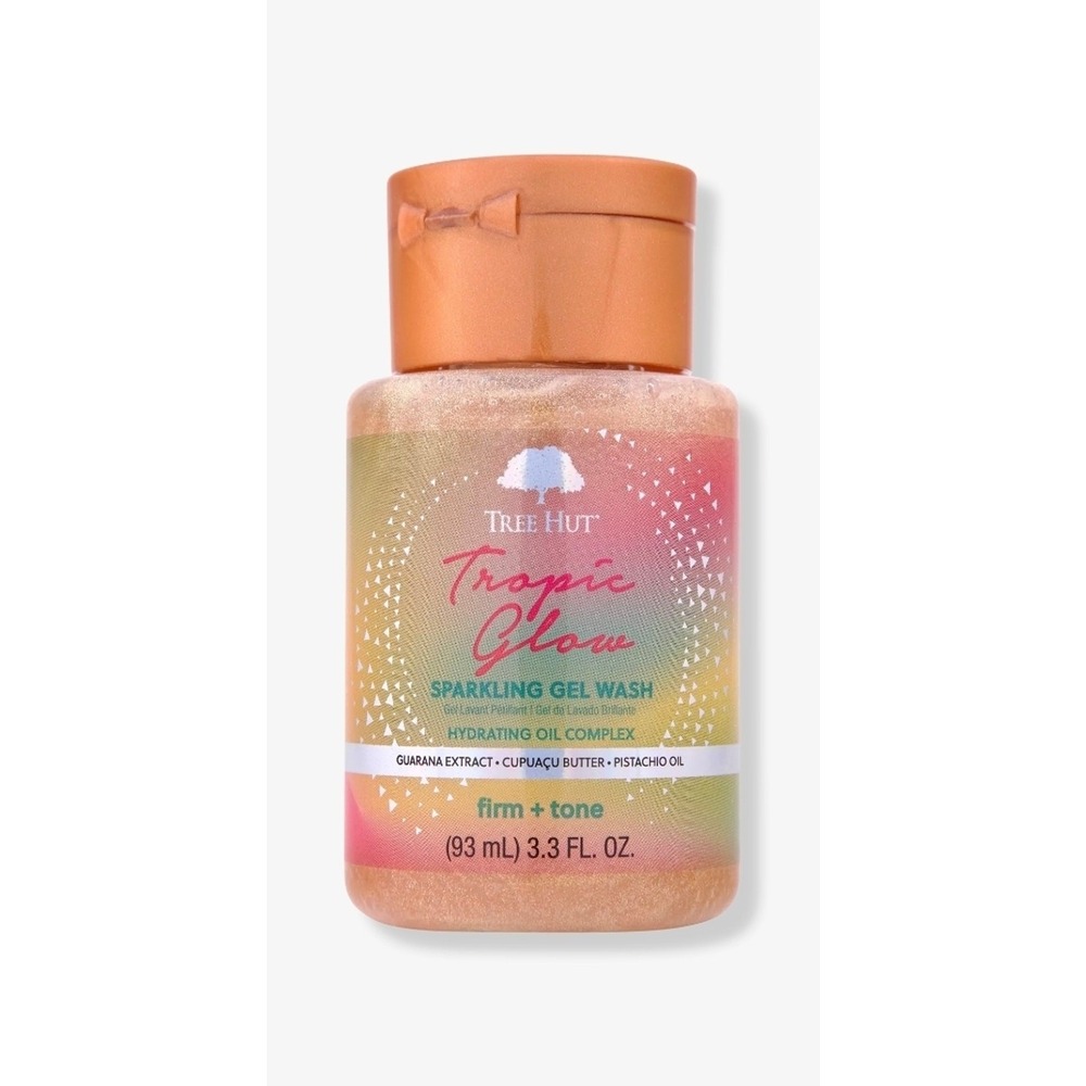 Tree Hut Tropic Glow Sparkling Gel Body Wash Shimmering Travel Size 3.3 fl oz